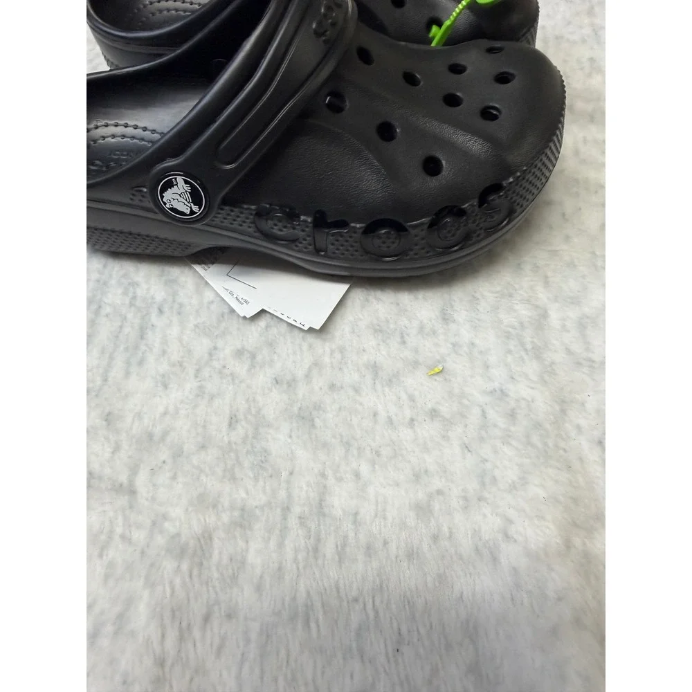 Crocs Baya Clog K Kids Black Slip On Water Friendly Sandals 207013-001 Size C12